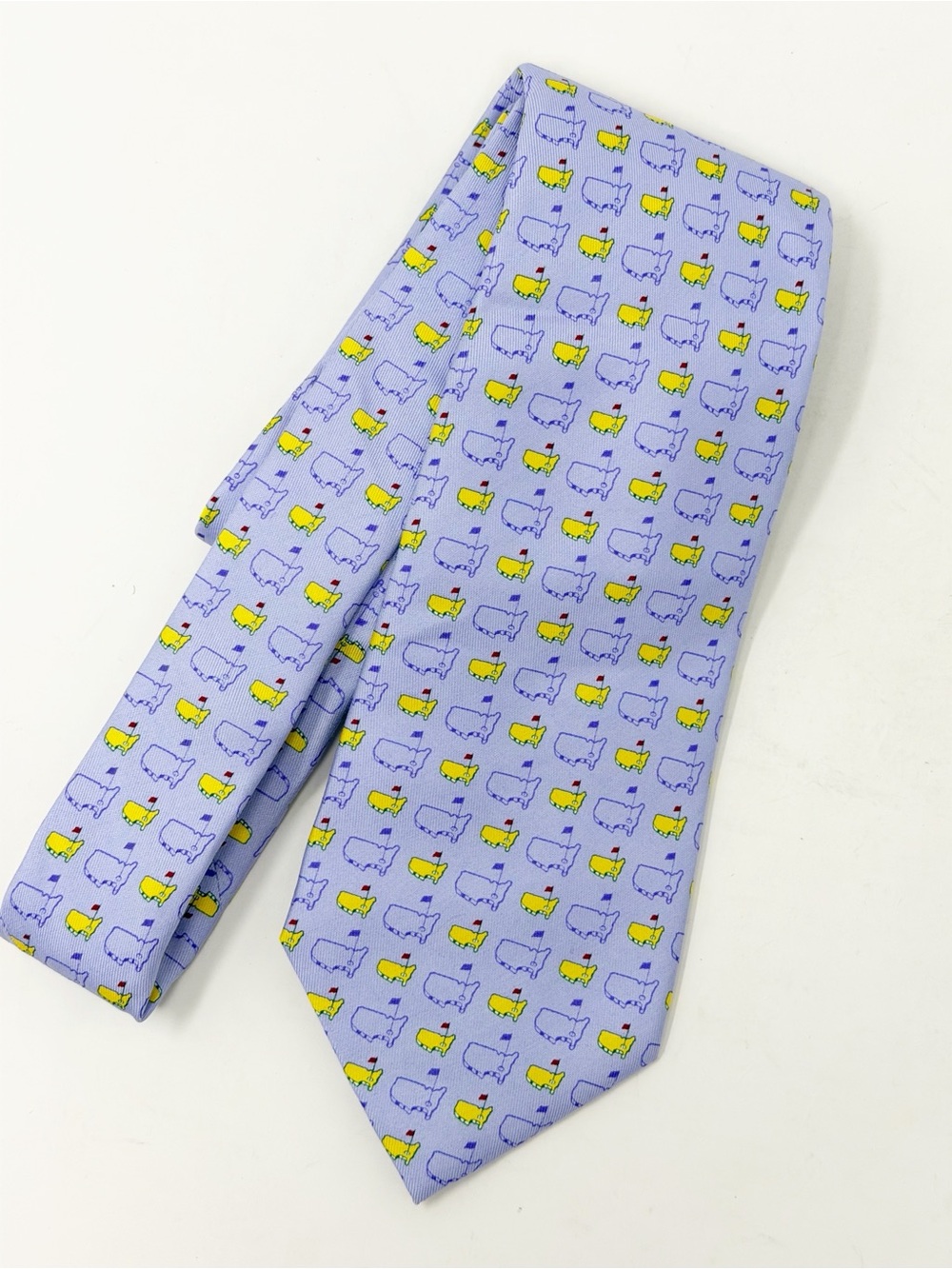 Masters x Vineyard Vines Purple Golf Motif Tie